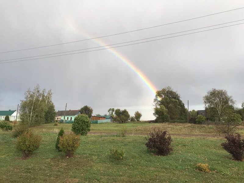 Радуга над деревней